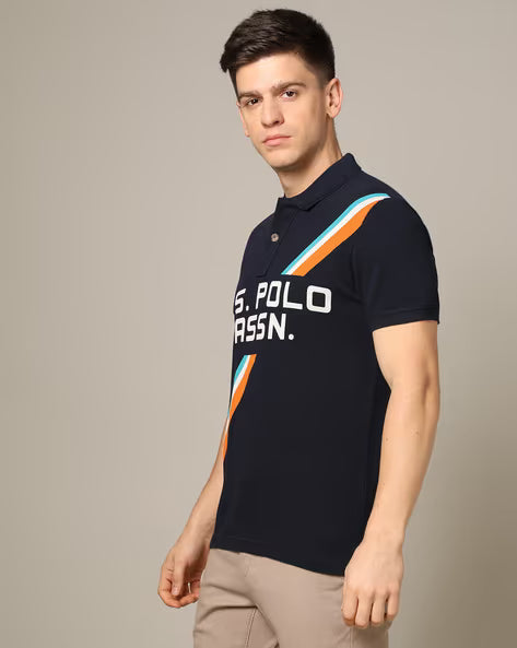 U.S. POLO ASSN. Regular Fit Brand Print Polo T-Shirt