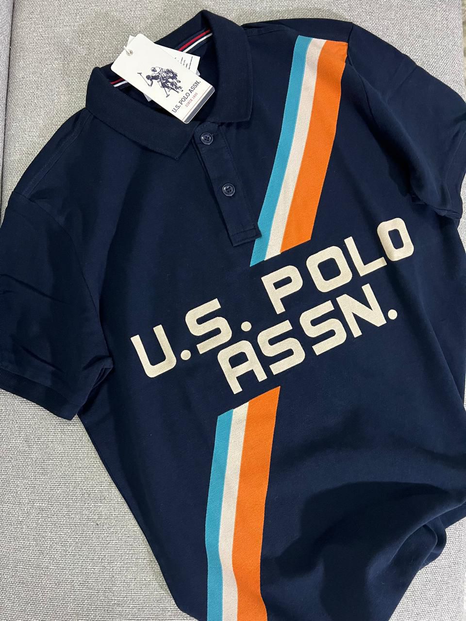 U.S. POLO ASSN. Regular Fit Brand Print Polo T-Shirt